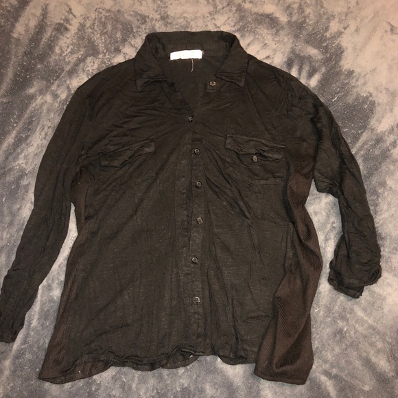 BUNDLE DEAL Black Button Down Shirt - Picture 1 of 3